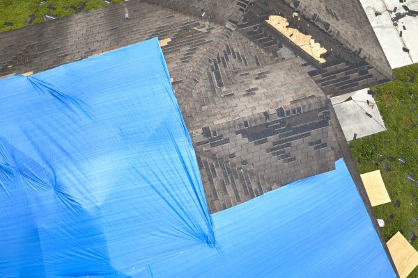 Storm Damage Roof Tarping in Brattleboro